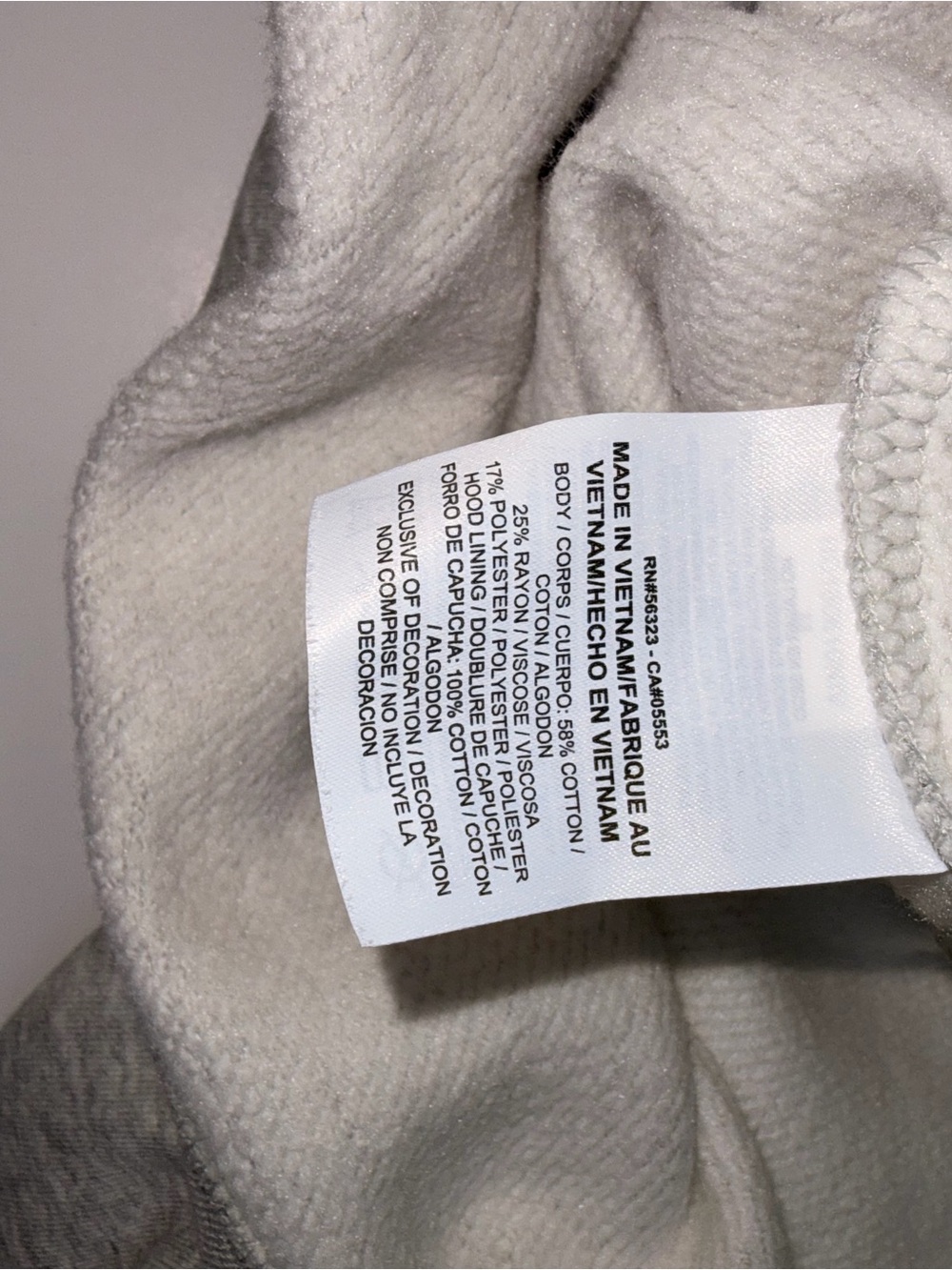 Women’s Nike Cropped Grey Hoodie Sz M - Picture 5 of 6